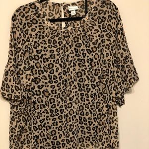 ⚡️cheetah print blouse⚡️